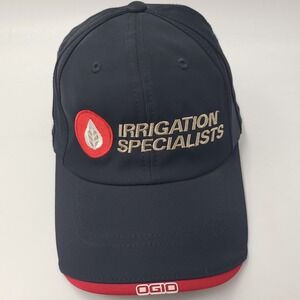 Irrigation Specialists Hat Strapback Ogio Black Red Zimmatic by Lindsay Farm Men